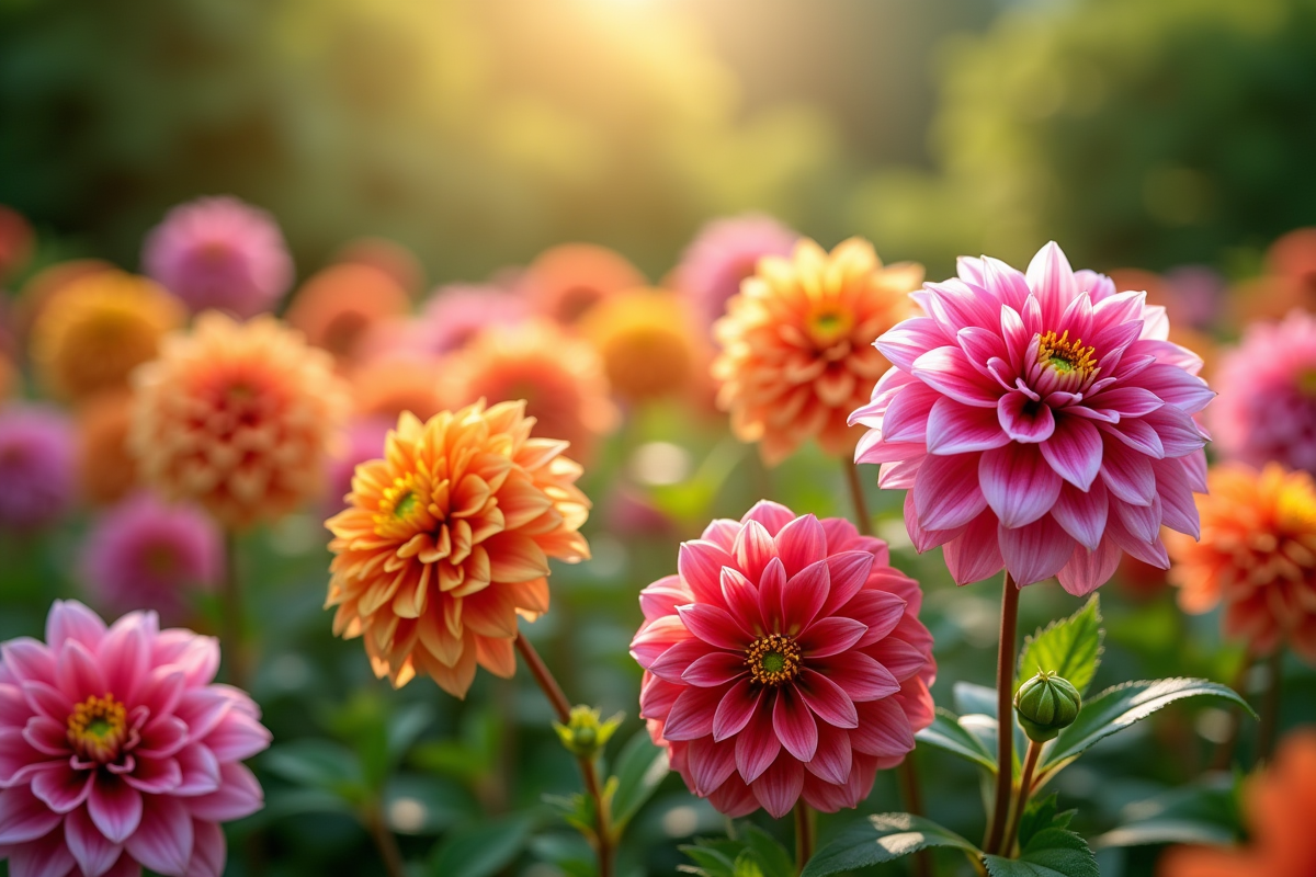 dahlias fleurs